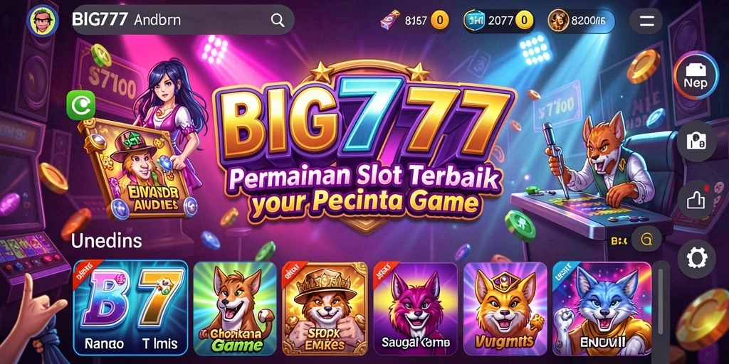 Tampilan gameplay Slot yang menarik dan penuh warna di BIG777.