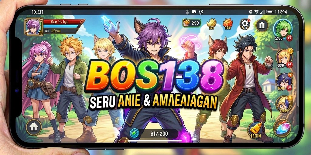 Screenshot gameplay BOS138 menampilkan aksi karakter anime yang menegangkan.