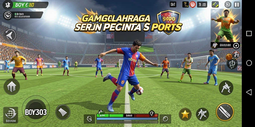 Screenshot utama BOY303 menunjukkan gameplay seru dalam pertandingan olahraga.