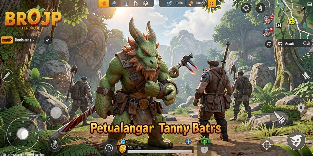 Tampilan menarik dari gameplay <strong>BROJP</strong> dalam dunia terbuka yang luas.