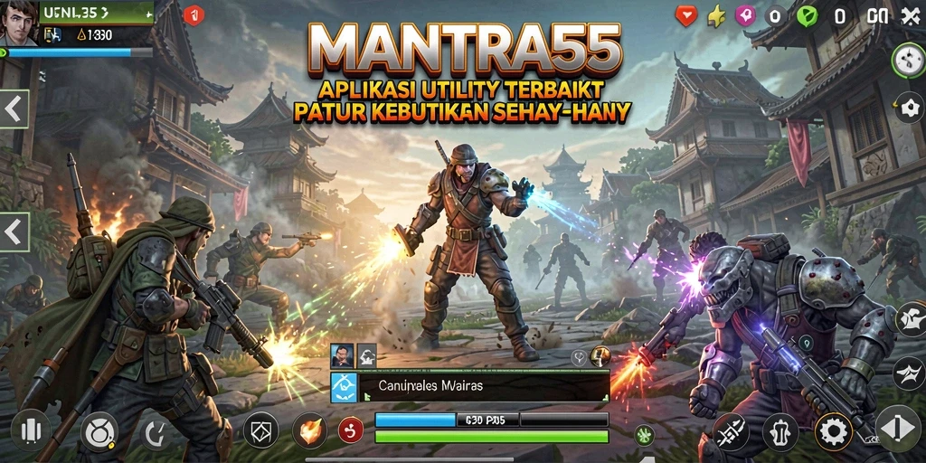Tampilan antarmuka aplikasi MANTRA55 yang intuitif dan efisien.