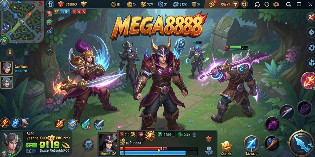 Tampilan gameplay seru MEGA888 dalam dunia MMORPG.