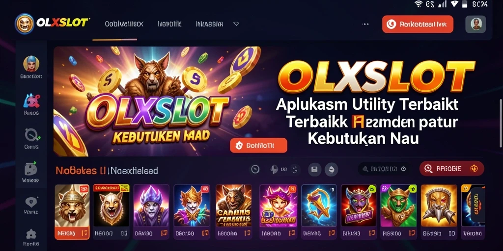Tampilan antarmuka OLXSLOT yang menarik dan mudah digunakan.