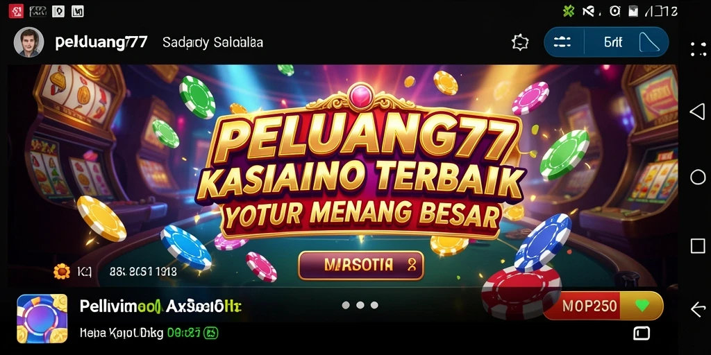 Tampilan permainan Kasino yang menarik dan memikat di PELUANG77.