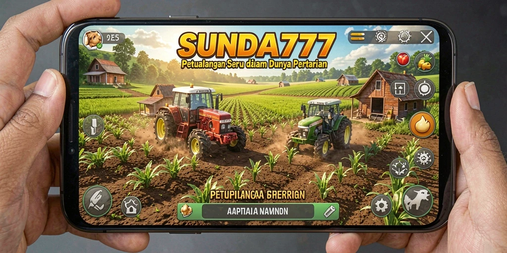 Tampilan gameplay menarik dalam SUNDA777 yang menunjukkan aktivitas pertanian.