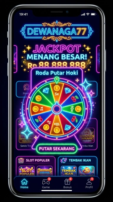 Tampilan utama pusat unduh 'dewanaga77' dengan berbagai aplikasi menarik.